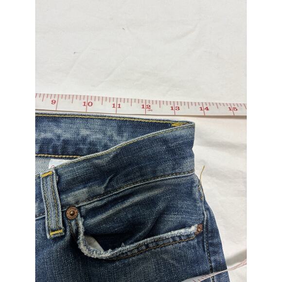 Lucky Brand Sweet Dream Cuffed Crop Jeans Sz 2/26 Women's Straight w Button Fly - Picture 7 of 9